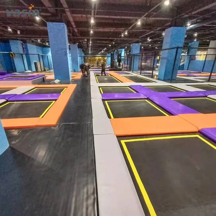 Large Trampoline Park and Children Playground